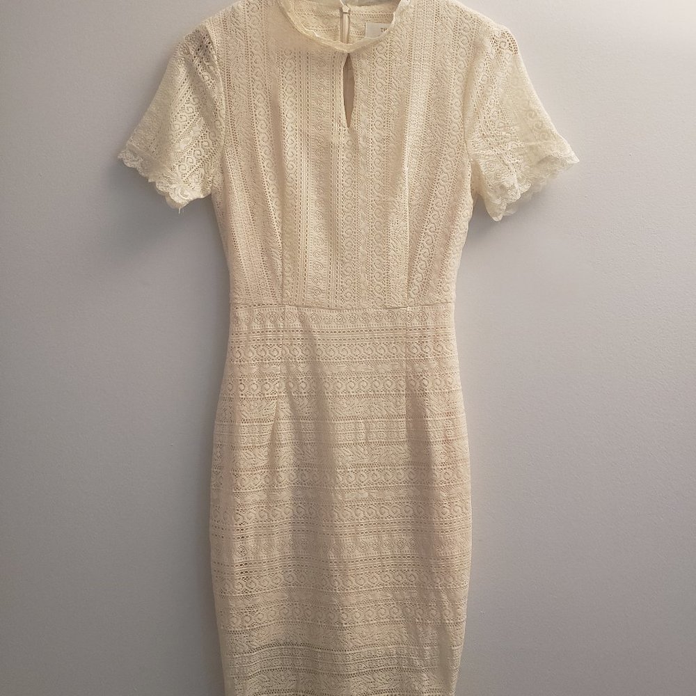 Elegant Ivory Lace Dress